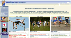 Desktop Screenshot of pembrokeshireharriers.org.uk